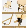 Camp Furniture Carbon Steel Folding Chair For Fishing Foldable Barstool Camping And Beach Kitchen Stools Portable Durable Outdoor