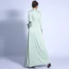 Ropa étnica Robe Longue Femme Musulmane Maxi Vestidos para mujeres Satin Abaya Dubai Turquía Islam Árabe Musulmán Vestido largo modesto Kaftan