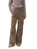 Damesbroek Recht Lang Voor Dames 2024 Corduroy Geplooide elastische taille Losse casual broek