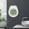 Wall Clocks Shower Clock Large LCD Display With Shatterproof Waterproof Suction Cup Hanging Hole Bathroom Timer For Kids