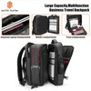 ARCTIC HUNTER Multifunctional Smart Backpack Travel Bag Men's Business Laptop with USB Charging Por 240108