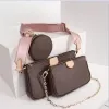 bag clutch shoulder crossbody evening bag Genuine Luxurys leather two detachable pouches removable chain adjustable strap