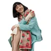 Koreansk höst och vinter ny söt jordgubbe mode kashmir halsduk kvinnors rese solskydd tryck tassel medium lång sjal