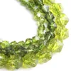 Gioielli in pietra naturale sfaccettata verde peridoto perline sciolte per la creazione di gioielli 6 8 10mm bracciali fai da te fatti a mano collane 15 pollici