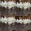 Decorazione per feste Acrilico trasparente Arco di fiori Fondale quadrato Stand per tavolo da palco per matrimoni Back Drop Decorazione a parete Consegna Hom Dhvtk