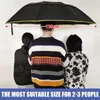 Súper grande 130 cm Paraguas de calidad superior Hombres Lluvia Mujer A prueba de viento Paraguas Hombre Mujer Sol 3 Floding Moda Paraguas de negocios 240109
