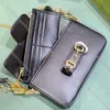 Handbag designer bag shoulder bag chain tote bag With wallet card holder High quality fashion leather Crossbody bag Underarm bag 752002