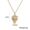 Pendant Necklaces Unique Leopard For Womon Light Luxury Cubic Zirconia Accessories Party Vacation Wedding Female Jewelry