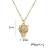 펜던트 목걸이 독특한 표범 Womon Light Luxury Cubic Zirconia 액세서리 파티 휴가 웨딩 여성 보석