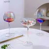 Wijnglazen 1/2 Stuks Regenboog Rode Wijn Glazen Set Thuis Longdrinkglazen Verblinden Champagne Glas Licht Luxe Plating Kristallen Glazen Wijnglazen YQ240105