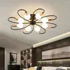 Plafonniers salon suspendre lustre moderne lumière créative chambre principale suspendus luminaires à la maison lustre lampe