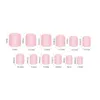 False Nails Nude Color Fake Nail With White Edge Harmless Manicure Art Decor Artificial For Salon Expert And Naive Women