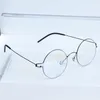 Danemark Lunettes en alliage sans vis Cadre Hommes Femmes Rond Ovale Simple Classique Ultra Léger Lecture Étudiant Myopie Lunettes 240109