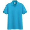 Polo da uomo Estate Uomo T-shirt Taglie forti Semplice cotone sciolto Manica corta Multicolor Moda Polo Lavoro Business Retro Coppia Casual Top