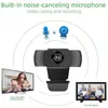 Webbkameror Ny 1080p Webcam HD-kamera med inbyggd HD-mikrofon 1920 x 1080p USB Video Web Cam för dator PC Laptop Video ConferencingL240105