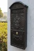 Cast Aluminum Iron Mailbox Postbox Garden Decoration Embossed Trim Metal Mail Post Letters Box Yard Patio Lawn Outdoor Ornate Wall4229304