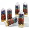 Decorative Figurines Crystals Resin Chakra Chips Tower Feng Shui Gems And Minerals Wand Point For Spiritual Products