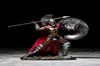 Forntida Rom Ornament Retro Spartan Character Model Harts Craft Figurer Heminredning Spartan Warrior Statue Figur Dekorera Gift T7334272