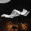 Lampade a sospensione Luci moderne di lusso Onda d'acqua Lampadari a soffitto a LED Soggiorno nordico Tavolo da pranzo Bar Ufficio Sospensione per interni