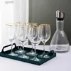 ワイングラスレストランハイエンドPhnom Penh Liquor Glass Lead-Free Free Crystal Glass Red Wine Glass Hotel Goblet Champagne Wine Glass Say Cup YQ240105