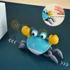 Crabe rampant pour bébé, jouet pour temps sur le ventre, cadeaux pour tout-petits, nouveau-né, marche, danse, crabe mobile avec musique et évitement d'obstacles