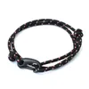 Charm Bracelets Fashion Handmade Multilayer Paracord Rope Bracelet Black Lobster Buckle Survival Braslet For Men Women Outdoor Armband