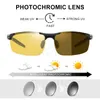 Clloio Top Anti Day Night Vision Glasses Men Driving Sunglasses 알루미늄 Rimless Pochromic Riding Goggles UV 240109