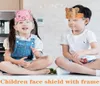 DHL ShipPET Kids Cartoon Face Shield avec des lunettes de sécurité Masque de protection pour enfants Masque d'isolation antibuée complet anti-éclaboussures V2668765