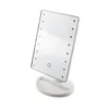 레이디 메이크업 도구 용 LED 소형 거울 휴대용 세척 메이크업 미러 메이크업 램프는 고품질 배터리 스타일 16 라이트 및 22 라이트 스톡 Amazon Hot Selling에 앉을 수 있습니다.
