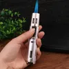 New Metal Two-Spray Torch Blue Flame Inflatable Lighter Windproof Lock Fire Small Spray Gun Cigar Lighter Men's Gift