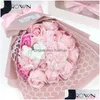 Dekorative Blumen Kränze Jarown Seifenblume Rose Künstlicher Blumenstrauß Rosa Gefälschte Hochzeitsdekoration Valentinstag Geburtstagsgeschenk 24 Dh0Zg