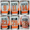 Philadelphia''flyers''carter Hart Travis Konecny Maglia da hockey personalizzata Provorov Couturier Kevin Hayes Morgan Frost Owen Tippett Brendan Lemie 94