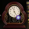 Table Clocks Modern American Home Furnishings And Watches European Silent Bedside Rotating Chinese Desk Clock