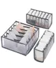 Foldable Storage Boxes Underwear Bra Panty Socks Organizer Stored Box Drawer Closet Scarves Organizers Nylon Mesh Divider Bags6370461