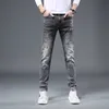 Jeans pour hommes Designer haut de gamme marque à la mode Liu Nai Hot Diamond 2023 Automne Nouveau Slim Fit Polyvalent Mode Denim Pantalon 0UMO