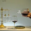 Verres à vin 350-660 ml verre de luxe doré bordeaux verres à vin vintage verres à vin transparents verres en cristal pour ensemble de tasses à gobelet à champagne YQ240105