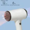 Hårtorkar trådlöst hårblåsning torktumlare Portable Anion Blow Dryer 2600mAh 40/500W USB Laddningsbara kraftfulla 2 växlar för hushållsresesalong Q240109 Q240109