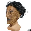 Masques de fête Halloween Masque d'horreur Cosplay Visage Masque Effrayant Mascarade Latex Horrible Horrible Monstre Props 20217403936 Drop Deliver Dhmay