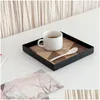 Altri strumenti per dolci in ferro battuto Giunzioni in legno Vassoio decorativo Stile nordico Grano Dessert Pane Display Piatto Art Out Drop Delivery Dhlim