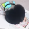 Winter Women Warm Real Fur Earmuffs Girl Earlap Ultralarge Ladie Plush Ear Muff Russia Cover Earmuff 240108