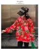 Grandes meninas nordeste flores moletom crianças velhas gola redonda manga longa pulôver 2024 primavera adolescentes casual topos jumpers z6598