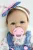 55 CM Baby Reborn Doll Bambola in silicone nata Ragazza del bambino Realistica bebe Reborn Morbida pelle realistica al tocco 240108