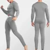 Men's Thermal Underwear Winter Men For Women Sets Long Johns Warm Solid Soft Casual Velvet Plush Top With Pants Thick Ski Homewear