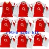 1998 1999 HENRY BERGKAMP Retro Soccer Jerseys V. PERSIE VIEIRA MERSON ADAMS kids Home Red Away 3rd Football Shirt Short Sleeve