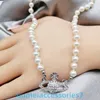 2024 Designer Xitai QueenJewellery Colliers Même collier de diamant complet Collier de perles Chaîne Star Pendentif Blanc Accessoires Iz6y