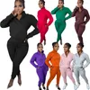 Damen Zweiteilige Hose 2024 Damen Frühlingskleidung Sweatshirt Fleece Top Jacke Hose Sets Outfit Y2K Streetwear 2 Set Jogger Trainingsanzug