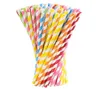 Multi colors Paper Drinking Straws Birthday Wedding Party Event Hawaiian Holidays Luau Sticks KTV Drinking Straws KD18173941