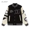 Bapesta honkbaljas Bapes Jacket Uniform Fashion Varsity Jacket Hoge kwaliteit Breasted Warm Massaal lederen mouwen Letterman jassen Heren Designer kleding 3