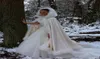 2019 Winter Bridal Wraps Cape Faux Fur Wedding Cloaks مقنعين مثاليًا لقوائم الزفاف الشتوية الزفاف بالإضافة إلى Size2075639