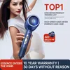 Hair Dryers 2400W High-Speed Hair Dryer 110V/220V Intelligent Digital Display Hair Care Essence Super Large Wind Speed Dry Blower Q240109